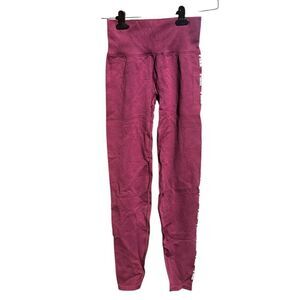 Victoria’s Secret Pink XS high waisted full length tight legging joggers maroon